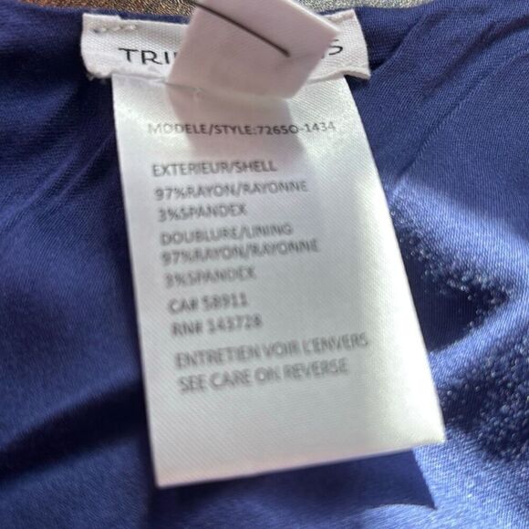 New w/tag Tribal Jeans reversible tank top shirt blue/boho XS - Picture 9 of 10